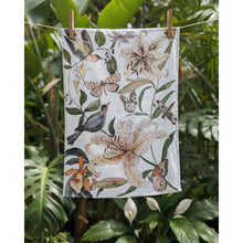 Load image into Gallery viewer, Birds & Butterflies Tea Towel