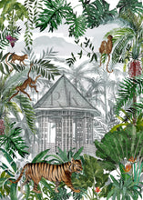 Load image into Gallery viewer, Botanical Gardens Tigers Tea Towel