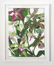 Load image into Gallery viewer, Framed Tea Towel - Tiger Orchids
