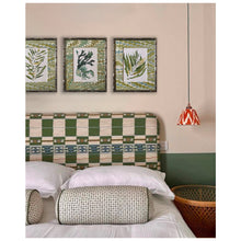 Load image into Gallery viewer, Marbled Paper Mount Original Paintings - Green Series