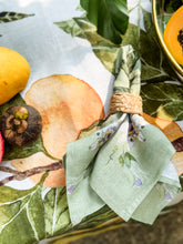 Load image into Gallery viewer, Passionflower Linen Napkin - Set of 8