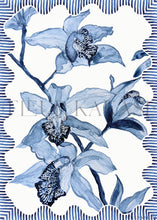 Load image into Gallery viewer, Blue Orchid Tea Towel