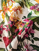 Load image into Gallery viewer, Floral Singapore Tea Towel