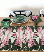 Load image into Gallery viewer, Medinilla Magnifica Pure Linen Table Runner
