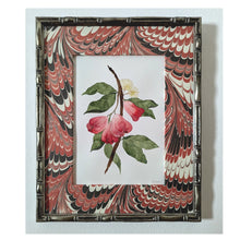 Load image into Gallery viewer, Rose Apple - Marbled Paper Mount Original Painting