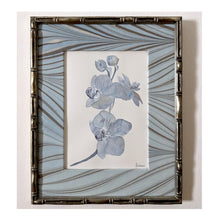 Load image into Gallery viewer, Marbled Paper Mount Original Painting - Blue Series