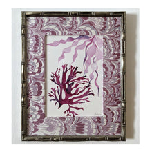 Load image into Gallery viewer, Marbled Paper Mount Original Paintings - Pinks & Reds Series