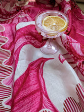 Load image into Gallery viewer, Magenta Orchid Tea Towel