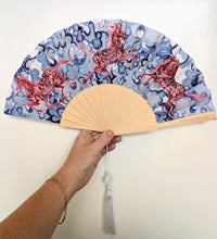 Load image into Gallery viewer, Fire Horse Silk Hand Fan