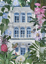 Load image into Gallery viewer, Blue Moon Shophouse Tea Towel
