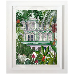 Framed Tea Towel - Duxton Shophouse