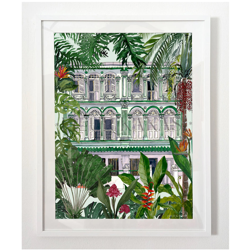 Framed Tea Towel - Duxton Shophouse