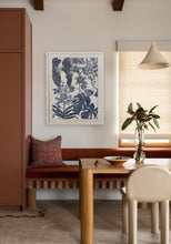 Load image into Gallery viewer, Framed Tea Towel - Blue Chinoiserie
