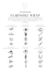 Singapore Botanic Furoshiki Cotton Wrapping Scarf