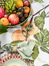 Load image into Gallery viewer, Tropical Fruit Linen Tablecloth PREORDER
