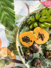 Load image into Gallery viewer, Tropical Fruit Linen Tablecloth PREORDER
