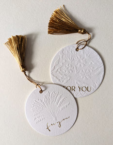 Embossed Gift Card Tags