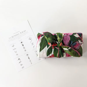 Singapore Botanic Furoshiki Cotton Wrapping Scarf