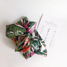 Load image into Gallery viewer, Singapore Botanic Furoshiki Cotton Wrapping Scarf
