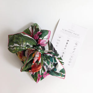 Singapore Botanic Furoshiki Cotton Wrapping Scarf