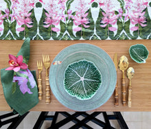 Load image into Gallery viewer, Medinilla Magnifica Pure Linen Table Runner
