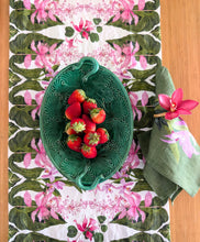 Load image into Gallery viewer, Medinilla Magnifica Pure Linen Table Runner
