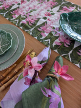 Load image into Gallery viewer, Tiger Orchid Linen Napkin - Set of 8
