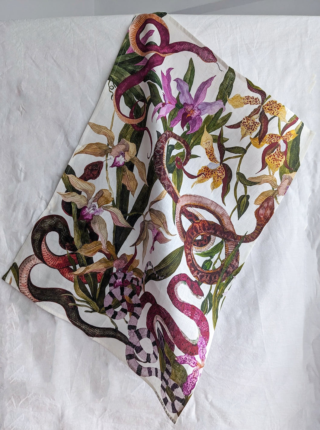 Snake Orchid Tea Towel