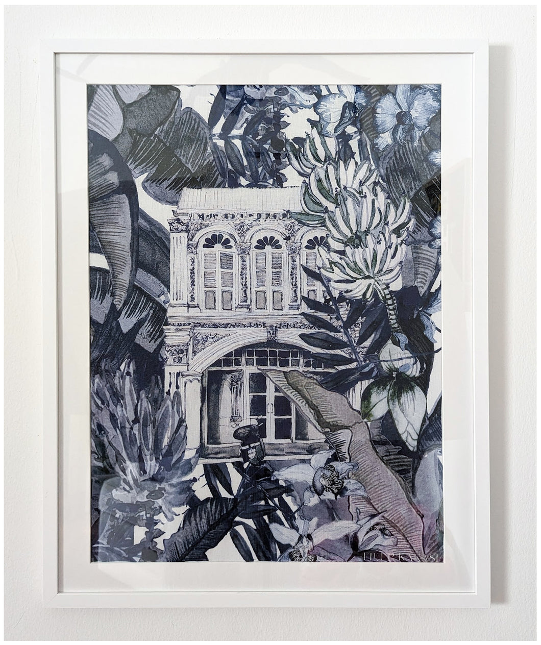 Framed Tea Towel - Indigo Shophouse