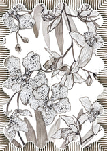 Load image into Gallery viewer, Chocolate Orchids Tea Towel
