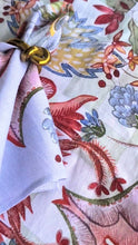 Load and play video in Gallery viewer, Periwinkle Chintz Linen Napkin - Set of 8
