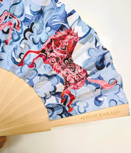 Load image into Gallery viewer, Fire Horse Silk Hand Fan
