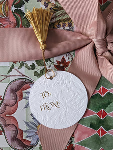Embossed Gift Card Tags