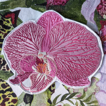 Load image into Gallery viewer, Embroidered Orchid Coasters - Set of 2
