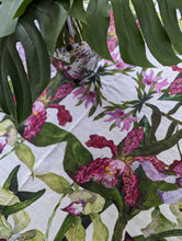 Load image into Gallery viewer, Tiger Orchid Linen Tablecloth

